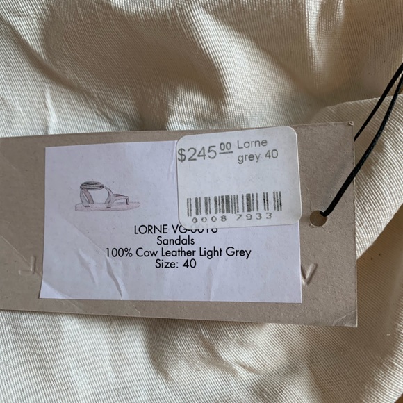 NIB Valia Gabriel Lorne Sandal Grey Nubuck 40 EUR  | 9 from goop $245 - Picture 8 of 8